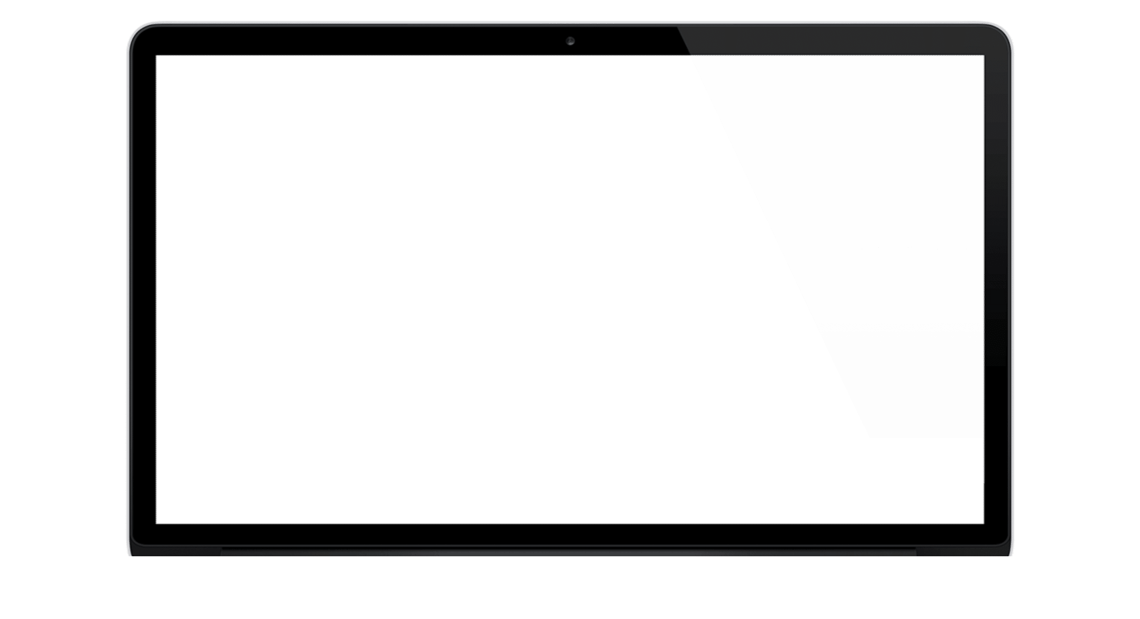Tela notebook mostrando design de site profissional